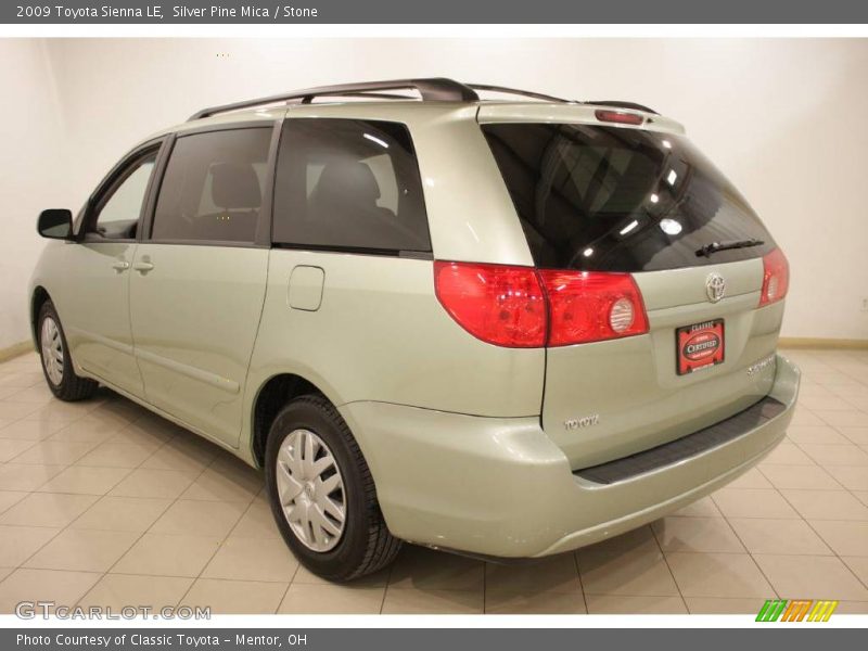 Silver Pine Mica / Stone 2009 Toyota Sienna LE