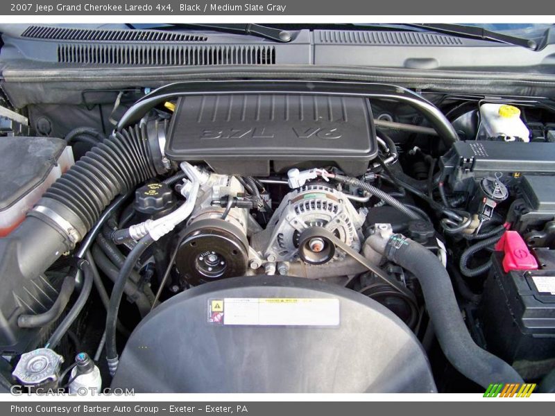Black / Medium Slate Gray 2007 Jeep Grand Cherokee Laredo 4x4