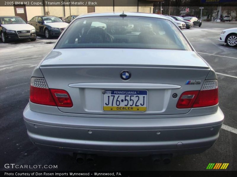 Titanium Silver Metallic / Black 2005 BMW M3 Coupe