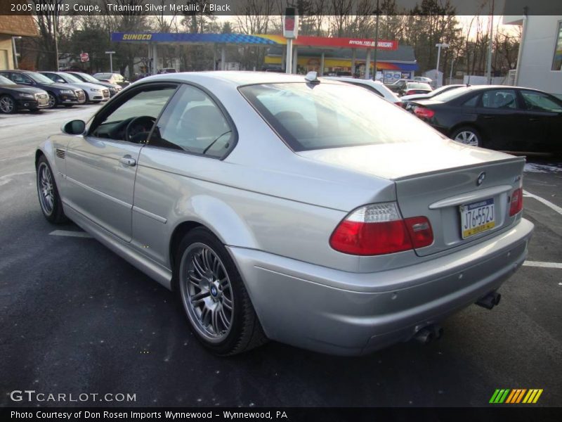 Titanium Silver Metallic / Black 2005 BMW M3 Coupe