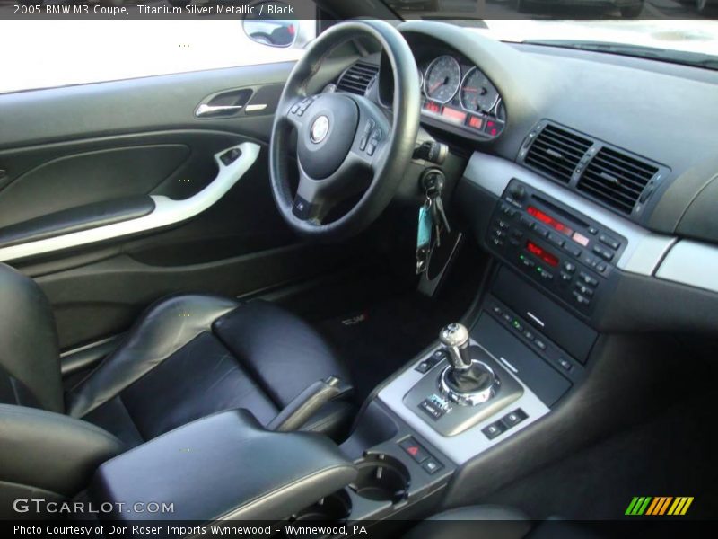 Titanium Silver Metallic / Black 2005 BMW M3 Coupe