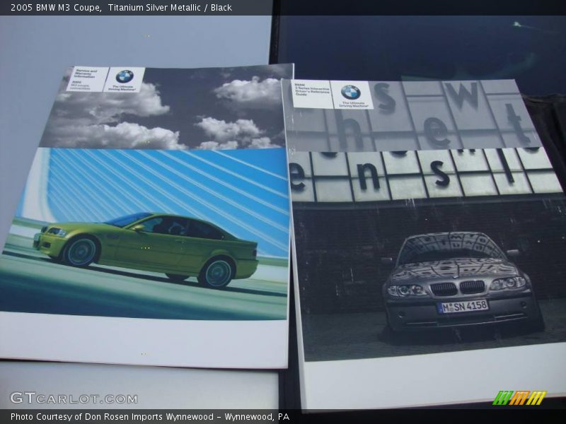 Titanium Silver Metallic / Black 2005 BMW M3 Coupe