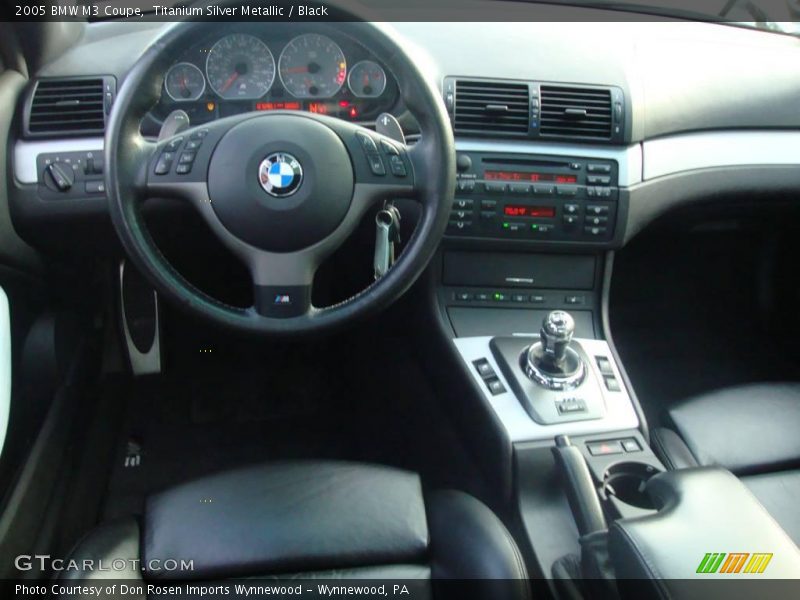 Titanium Silver Metallic / Black 2005 BMW M3 Coupe