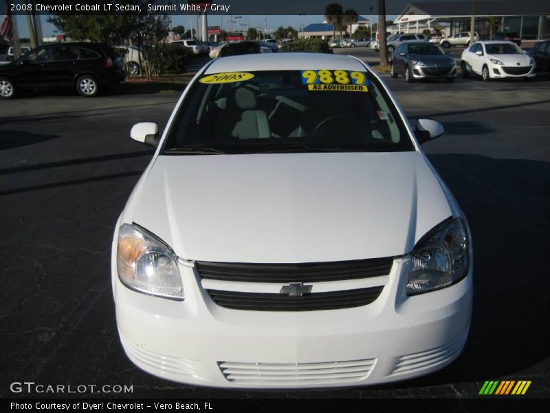 Summit White / Gray 2008 Chevrolet Cobalt LT Sedan