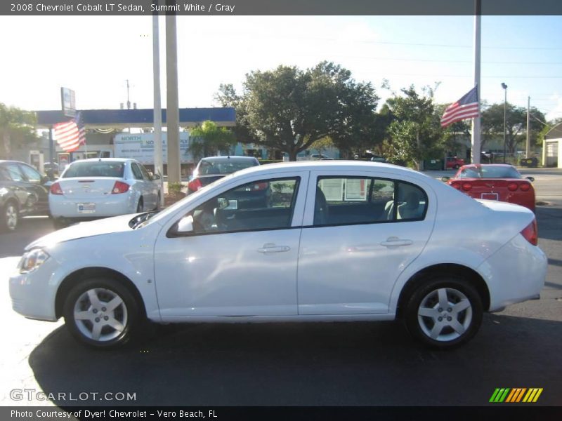 Summit White / Gray 2008 Chevrolet Cobalt LT Sedan