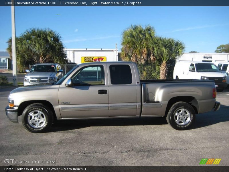 Light Pewter Metallic / Graphite 2000 Chevrolet Silverado 1500 LT Extended Cab