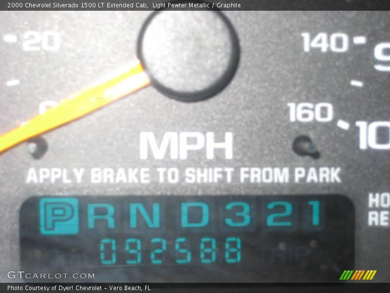 Light Pewter Metallic / Graphite 2000 Chevrolet Silverado 1500 LT Extended Cab