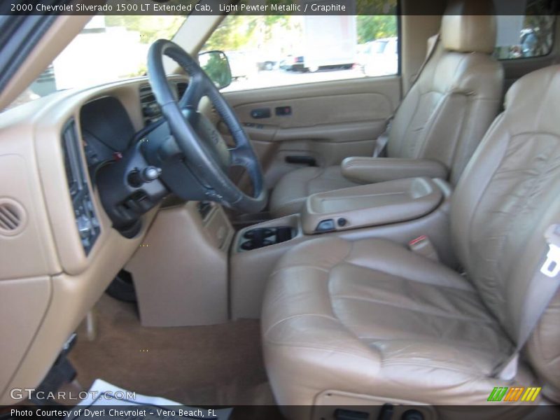 Light Pewter Metallic / Graphite 2000 Chevrolet Silverado 1500 LT Extended Cab