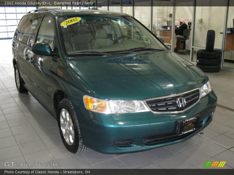 Evergreen Pearl / Ivory 2002 Honda Odyssey EX-L