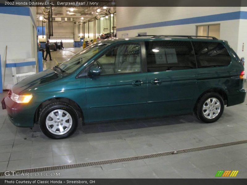 Evergreen Pearl / Ivory 2002 Honda Odyssey EX-L