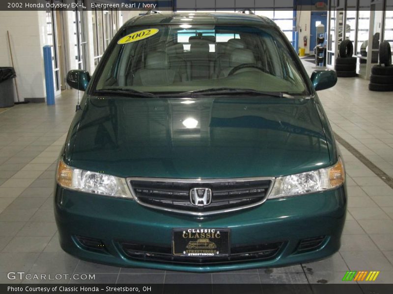 Evergreen Pearl / Ivory 2002 Honda Odyssey EX-L