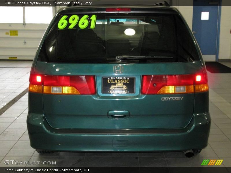 Evergreen Pearl / Ivory 2002 Honda Odyssey EX-L