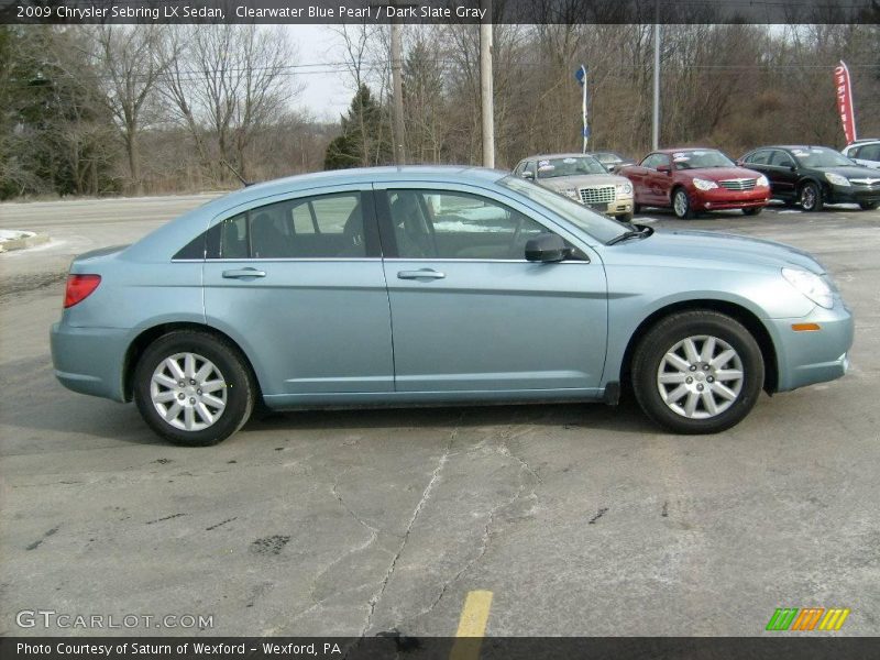 Clearwater Blue Pearl / Dark Slate Gray 2009 Chrysler Sebring LX Sedan