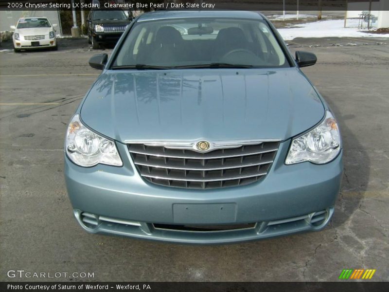 Clearwater Blue Pearl / Dark Slate Gray 2009 Chrysler Sebring LX Sedan