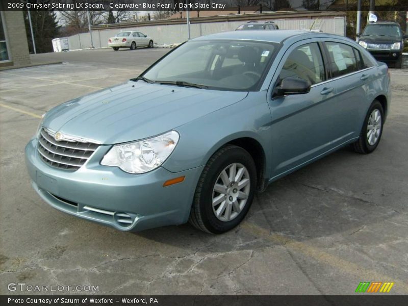 Clearwater Blue Pearl / Dark Slate Gray 2009 Chrysler Sebring LX Sedan