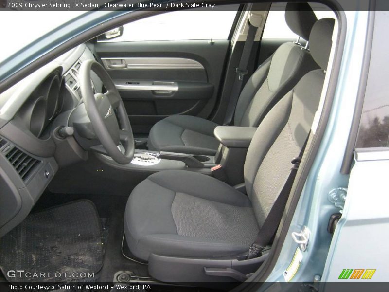 Clearwater Blue Pearl / Dark Slate Gray 2009 Chrysler Sebring LX Sedan