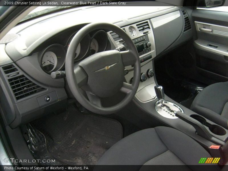 Clearwater Blue Pearl / Dark Slate Gray 2009 Chrysler Sebring LX Sedan