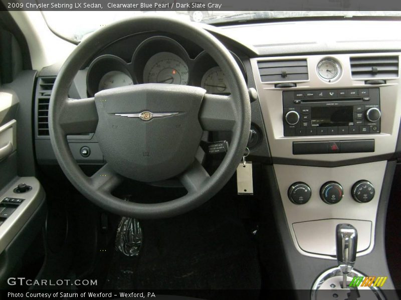 Clearwater Blue Pearl / Dark Slate Gray 2009 Chrysler Sebring LX Sedan