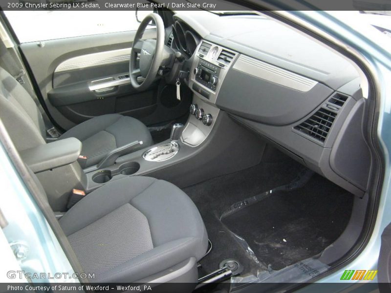Clearwater Blue Pearl / Dark Slate Gray 2009 Chrysler Sebring LX Sedan