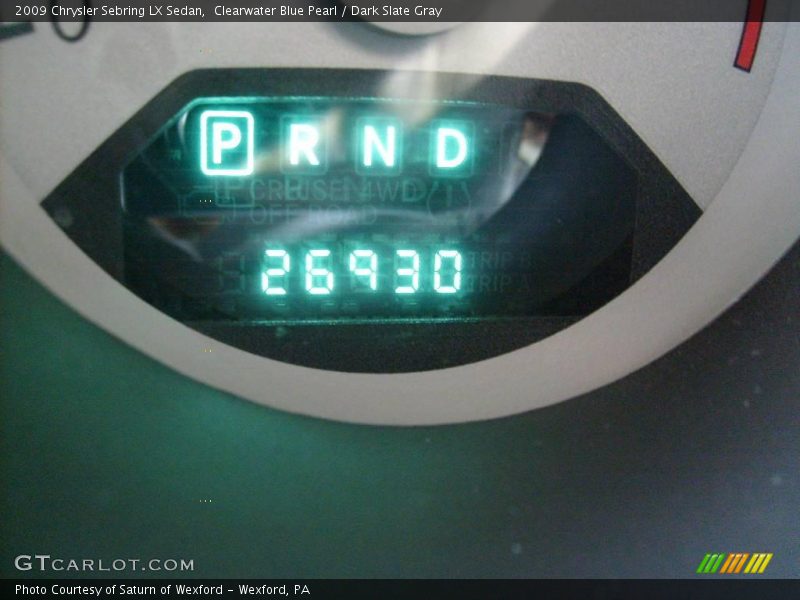 Clearwater Blue Pearl / Dark Slate Gray 2009 Chrysler Sebring LX Sedan