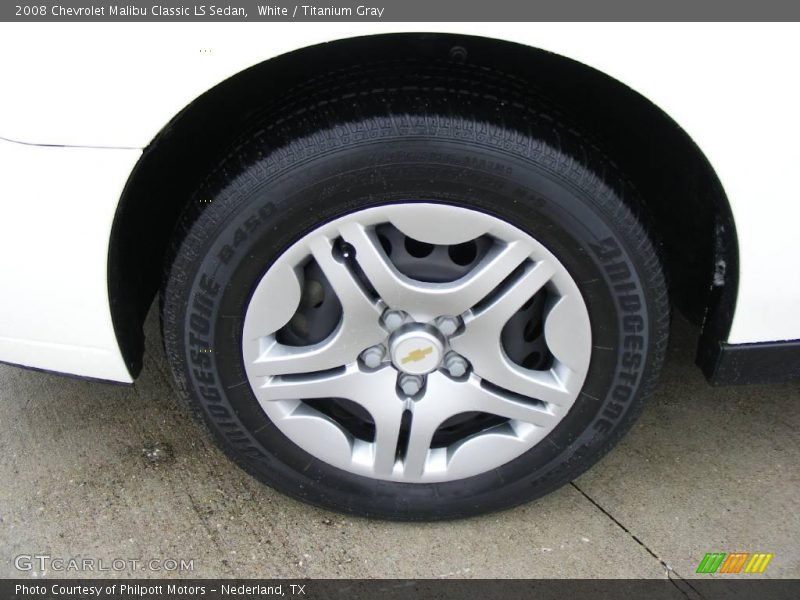 White / Titanium Gray 2008 Chevrolet Malibu Classic LS Sedan