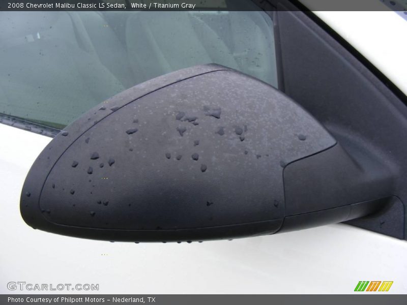 White / Titanium Gray 2008 Chevrolet Malibu Classic LS Sedan