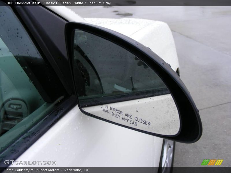 White / Titanium Gray 2008 Chevrolet Malibu Classic LS Sedan
