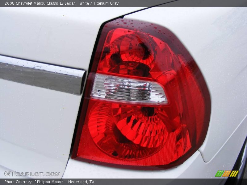 White / Titanium Gray 2008 Chevrolet Malibu Classic LS Sedan