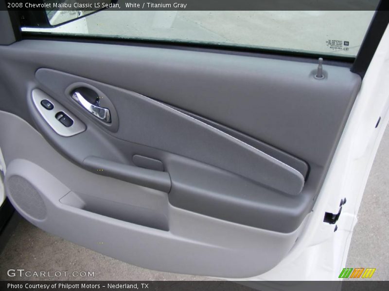White / Titanium Gray 2008 Chevrolet Malibu Classic LS Sedan