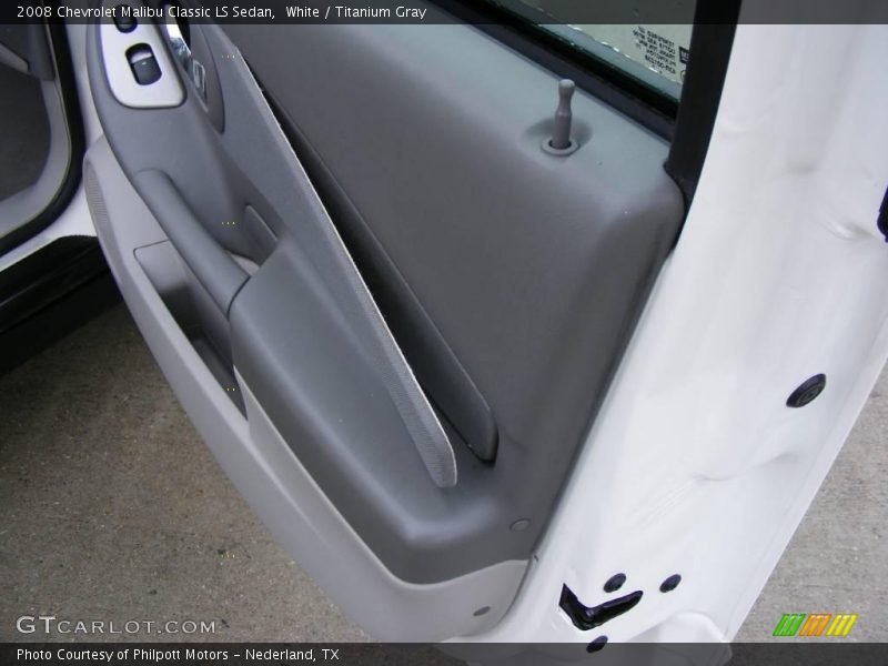White / Titanium Gray 2008 Chevrolet Malibu Classic LS Sedan