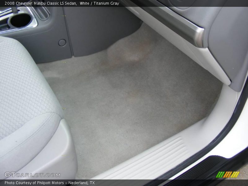 White / Titanium Gray 2008 Chevrolet Malibu Classic LS Sedan