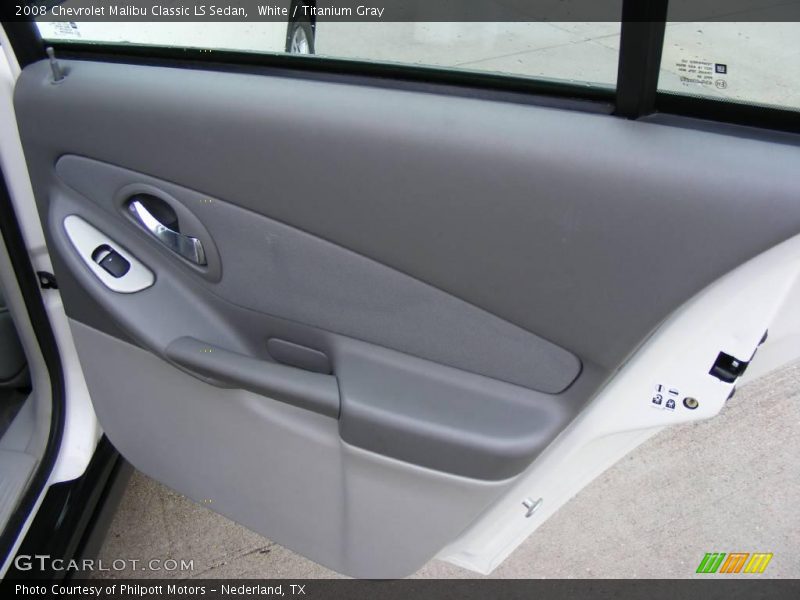 White / Titanium Gray 2008 Chevrolet Malibu Classic LS Sedan