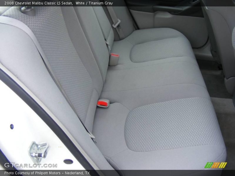 White / Titanium Gray 2008 Chevrolet Malibu Classic LS Sedan