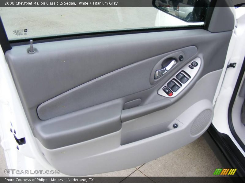 White / Titanium Gray 2008 Chevrolet Malibu Classic LS Sedan