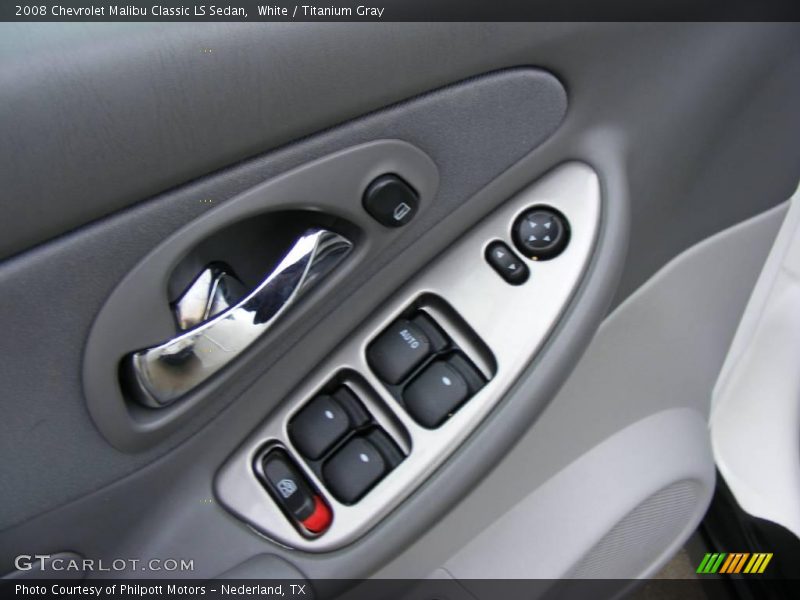 White / Titanium Gray 2008 Chevrolet Malibu Classic LS Sedan