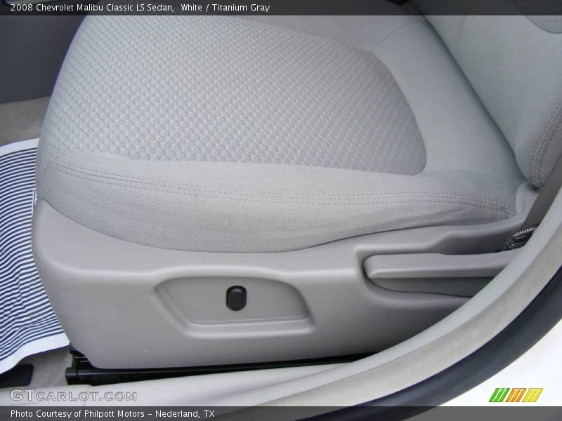 White / Titanium Gray 2008 Chevrolet Malibu Classic LS Sedan