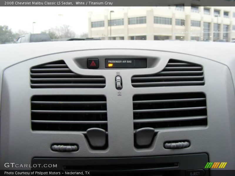 White / Titanium Gray 2008 Chevrolet Malibu Classic LS Sedan