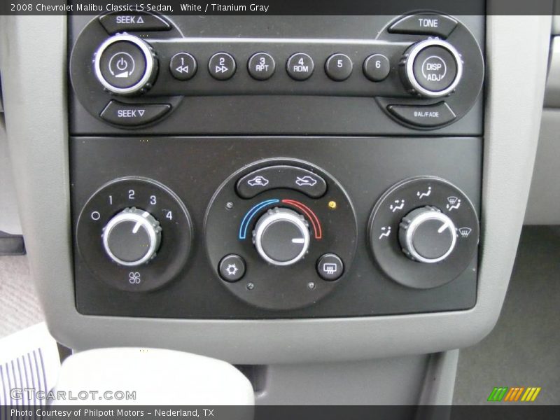 White / Titanium Gray 2008 Chevrolet Malibu Classic LS Sedan