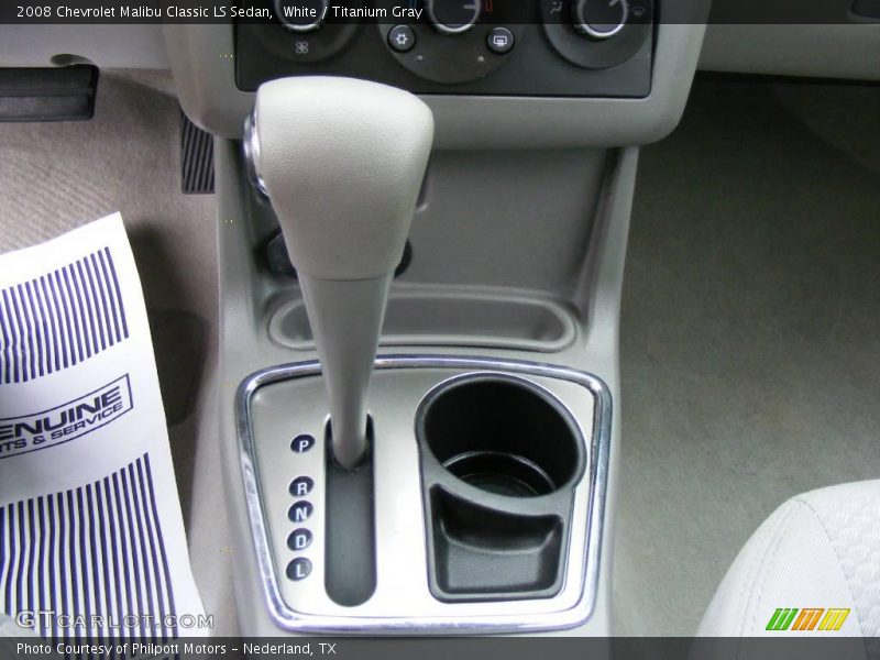 White / Titanium Gray 2008 Chevrolet Malibu Classic LS Sedan