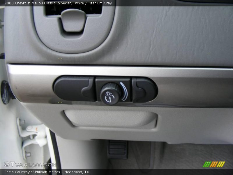 White / Titanium Gray 2008 Chevrolet Malibu Classic LS Sedan
