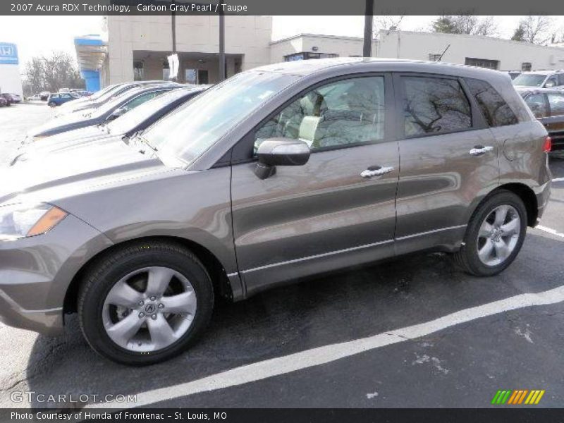 Carbon Gray Pearl / Taupe 2007 Acura RDX Technology