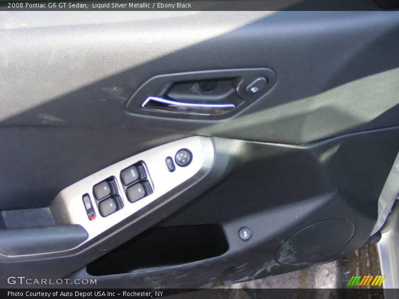 Liquid Silver Metallic / Ebony Black 2008 Pontiac G6 GT Sedan