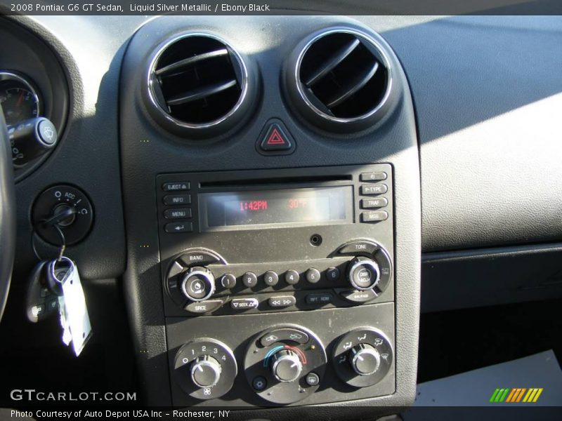 Liquid Silver Metallic / Ebony Black 2008 Pontiac G6 GT Sedan