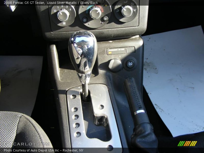 Liquid Silver Metallic / Ebony Black 2008 Pontiac G6 GT Sedan