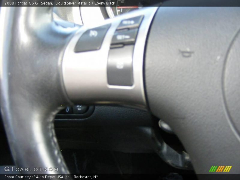 Liquid Silver Metallic / Ebony Black 2008 Pontiac G6 GT Sedan