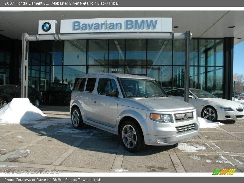 Alabaster Silver Metallic / Black/Tribal 2007 Honda Element SC