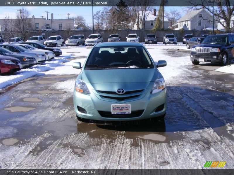 Jade Sea Metallic / Dark Charcoal 2008 Toyota Yaris Sedan