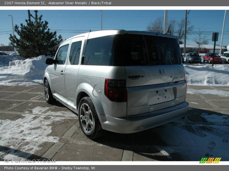 Alabaster Silver Metallic / Black/Tribal 2007 Honda Element SC