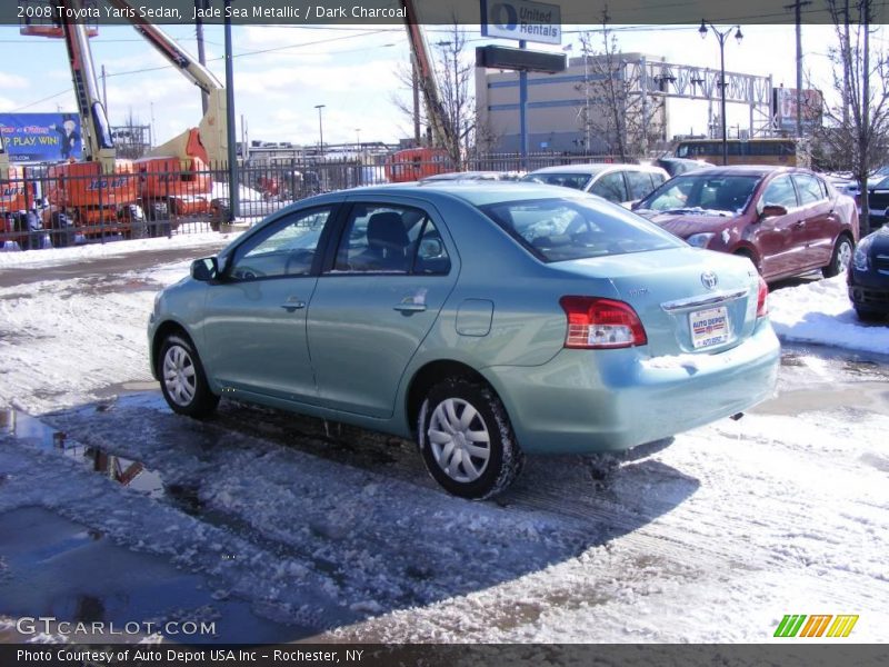 Jade Sea Metallic / Dark Charcoal 2008 Toyota Yaris Sedan