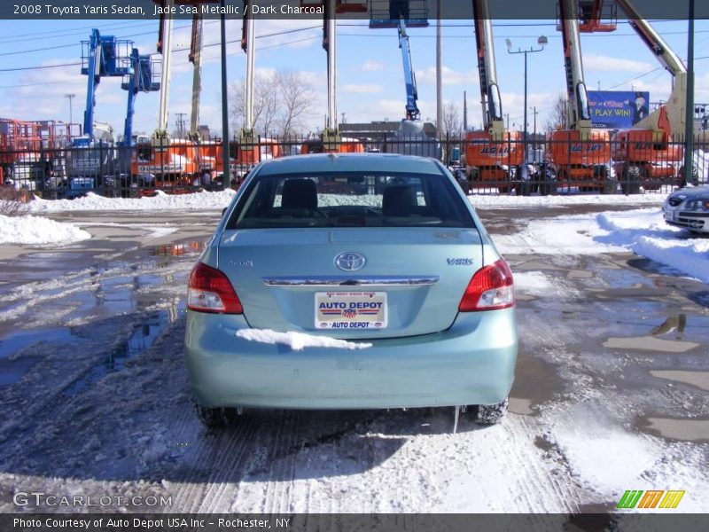 Jade Sea Metallic / Dark Charcoal 2008 Toyota Yaris Sedan